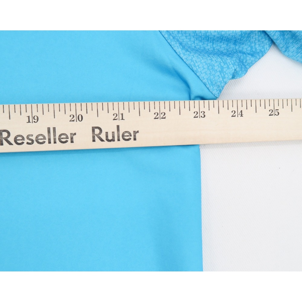 Callaway Mens Opti-Dri Golf Polo Shirt Blue Striped Performance UPF 50 Size LT - Picture 6 of 11